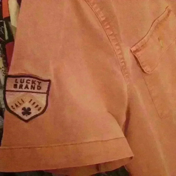 Lucky Brand/Coca Cola short sleeve button down shirt mens U2(small/medium) - Picture 4 of 5